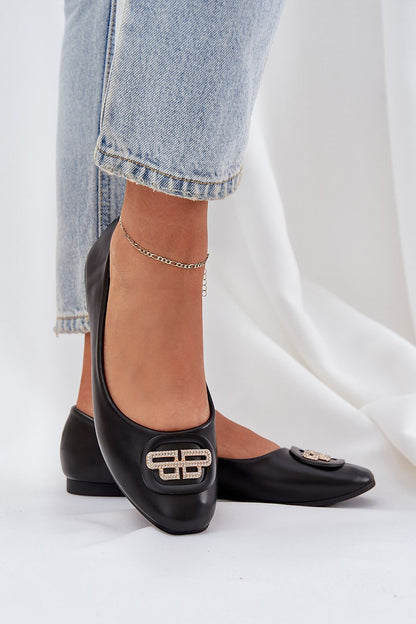 Stylish Eco Leather Ballerina Flats showcasing a refined feminine silhouette by Step in Style, ideal for everyday elegance.