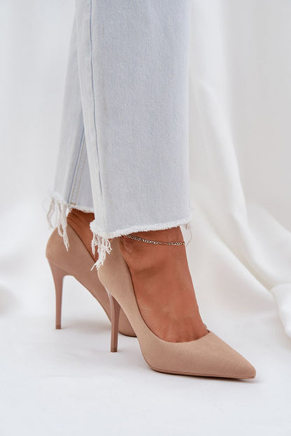 Step in Style luxury eco suede shoes featuring a pointed toe and a chic look, perfect for adding elegance to any outfit.