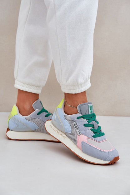 Chic pair of stylish women's sneakers by Step in style, showcasing luxurious eco-leather materials, MEMORY FOAM insole, perfect for city walks and workouts.
