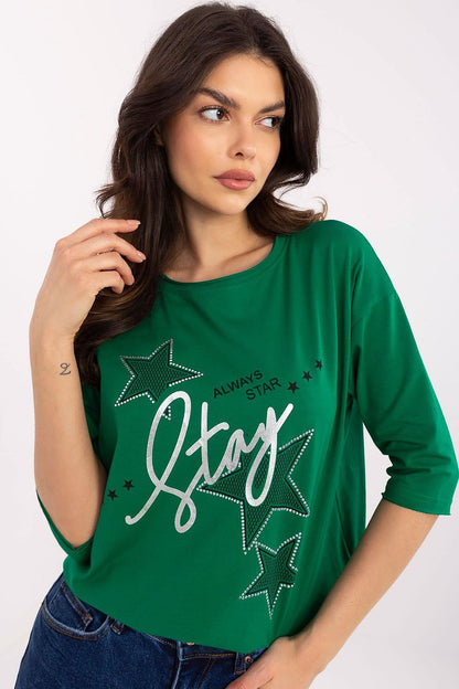 Showcasing the perfect fit and high-quality cotton fabric of the Factory Price stylish blouse, ideal for everyday elegance.