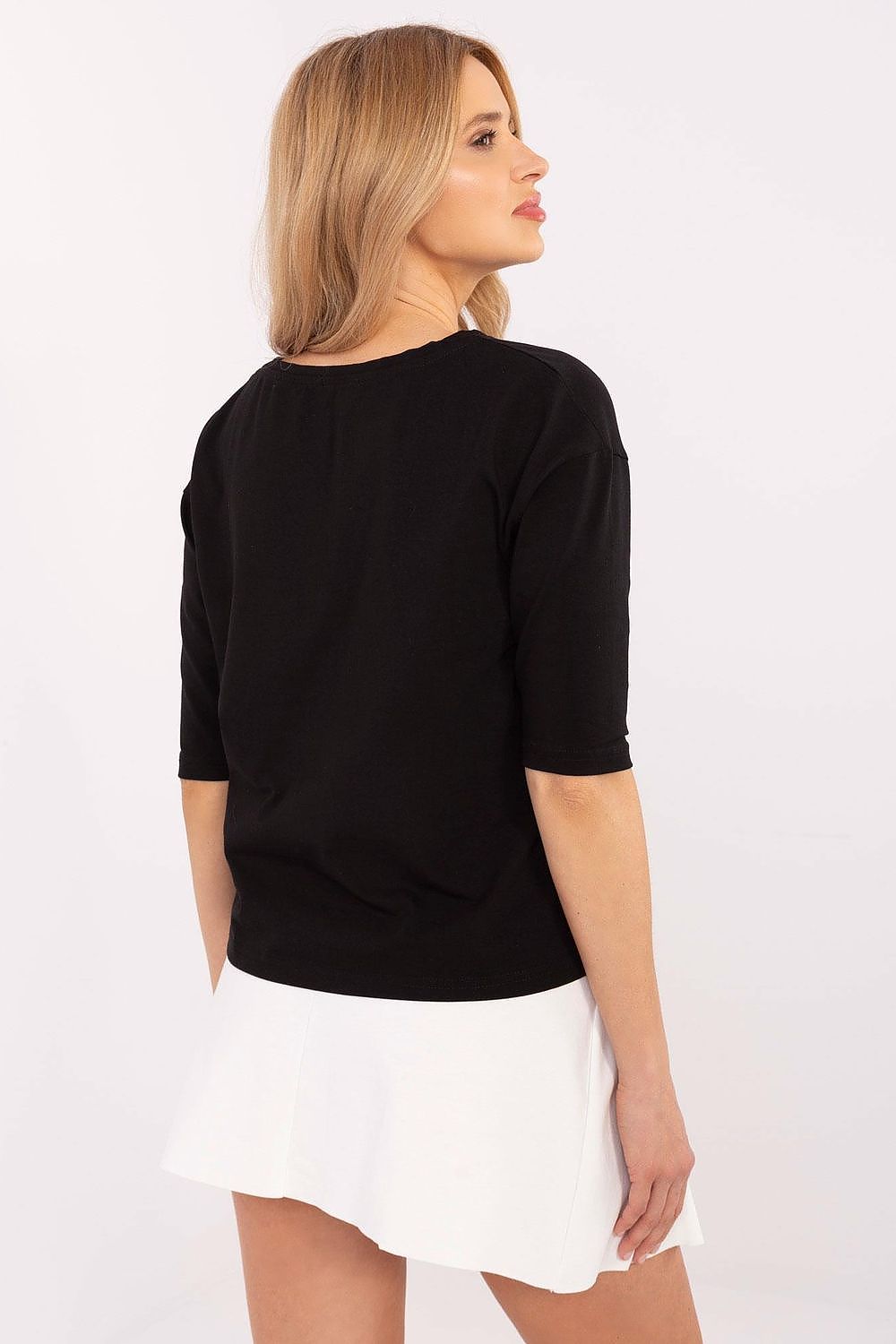 Luxurious Casual Blouse crafted from Comfortable Cotton with 3/4 Sleeves, designed by Factory Price for effortless style.