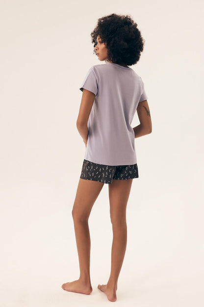 Luxury Henderson Women's Cotton Pajamas Set in elegant styling, showcasing a soft and breathable fabric for ultimate comfort.