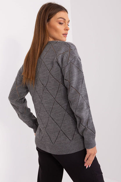 Refined and elegant Rue Paris women's cardigan with a lace pattern, perfect for cooler days and fashionable layering.