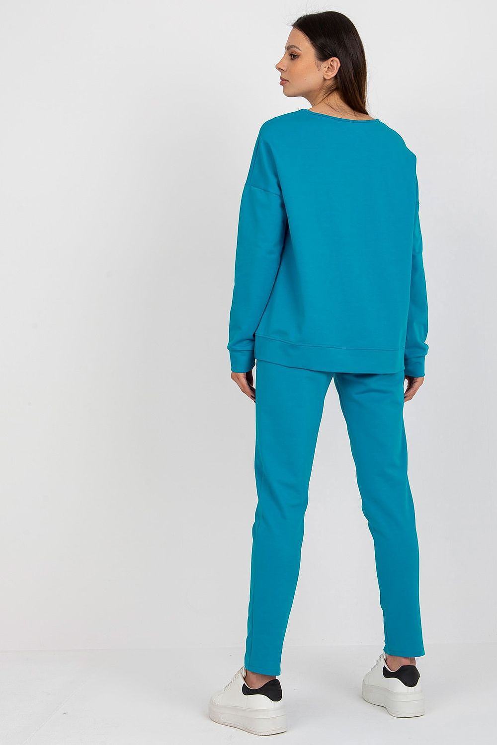 Stunning high-waisted pants from Lakerta's luxury tracksuit set for women, designed for comfort and effortless elegance.