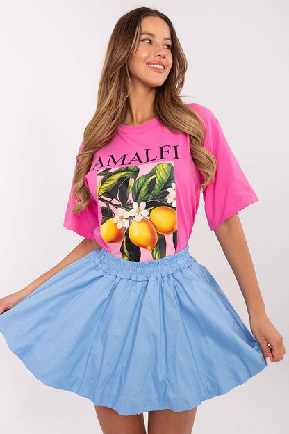 Exquisite Italy Moda Mini Skirt accentuating a smooth silhouette, perfect for fashion-forward individuals seeking style with functionality.