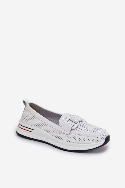 Step in Style luxury loafers showcasing the comfort insole and decorative front detail, a blend of style and practicality.