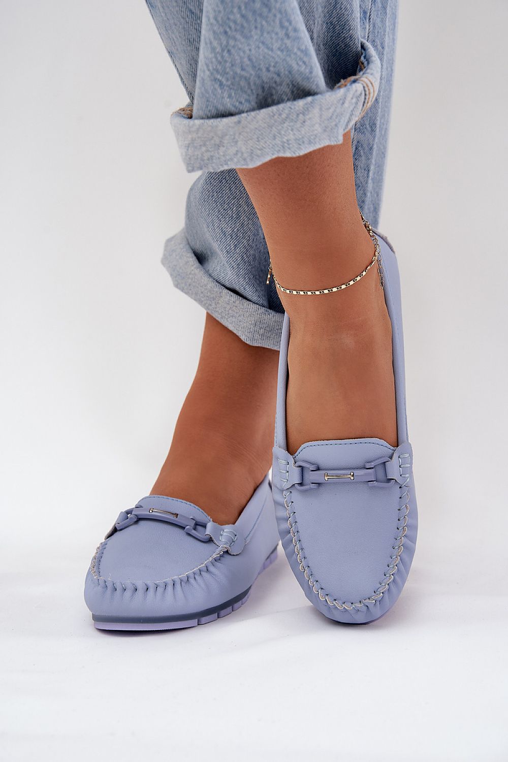 Stylish and comfortable S.Barski moccasins in natural leather, perfect fashion footwear for women, by Step in Style.