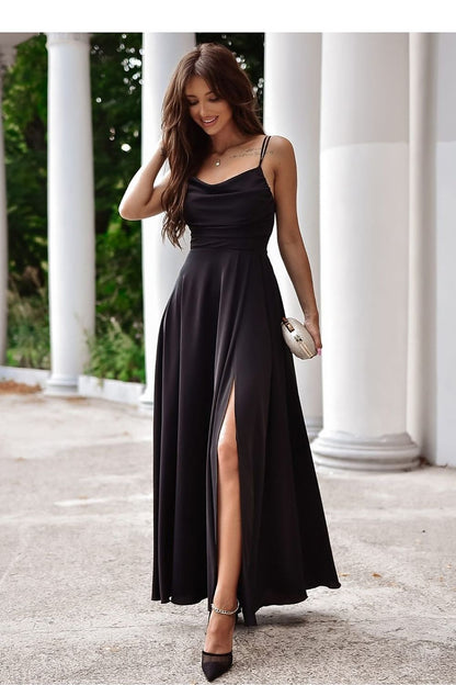 Luxury braided tie detail at the back of the elegant dress by With You, emphasising grace and charm.