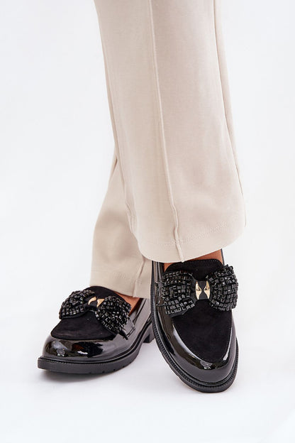 Elegant S.Barski moccasin loafers with bow decoration, showcasing a luxurious design crafted by Step in Style.