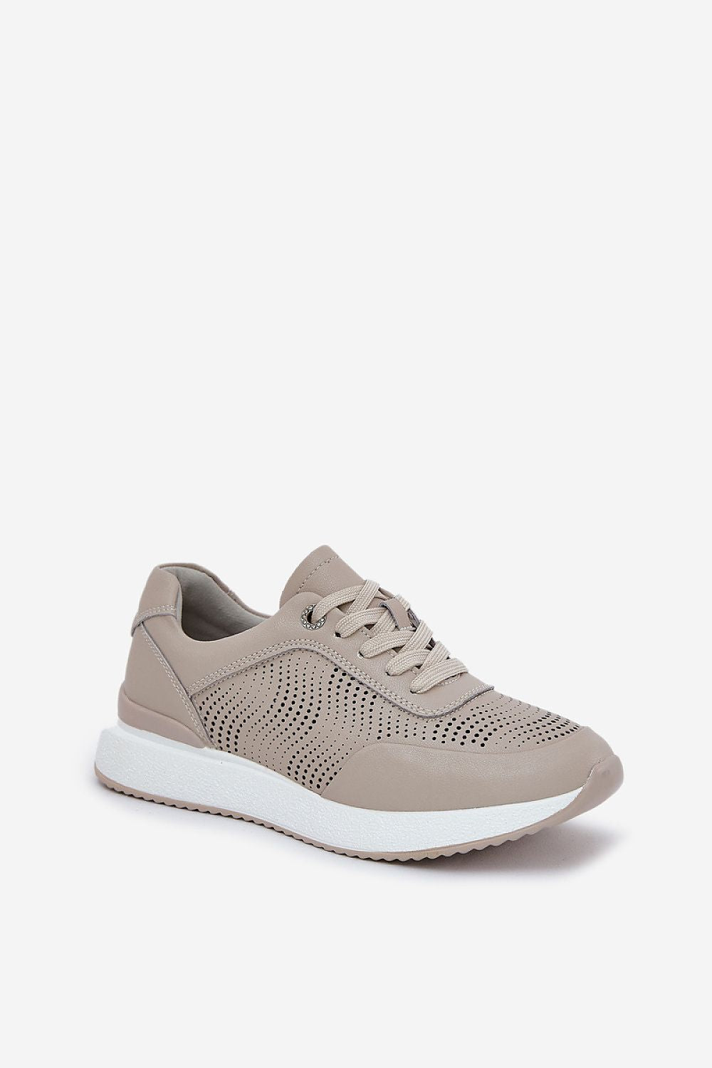 Luxurious women's natural leather sports shoes by Step in Style, featuring a sleek, comfortable design with a stable platform suitable for everyday elegance.