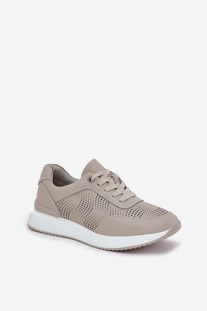 Luxurious women's natural leather sports shoes by Step in Style, featuring a sleek, comfortable design with a stable platform suitable for everyday elegance.