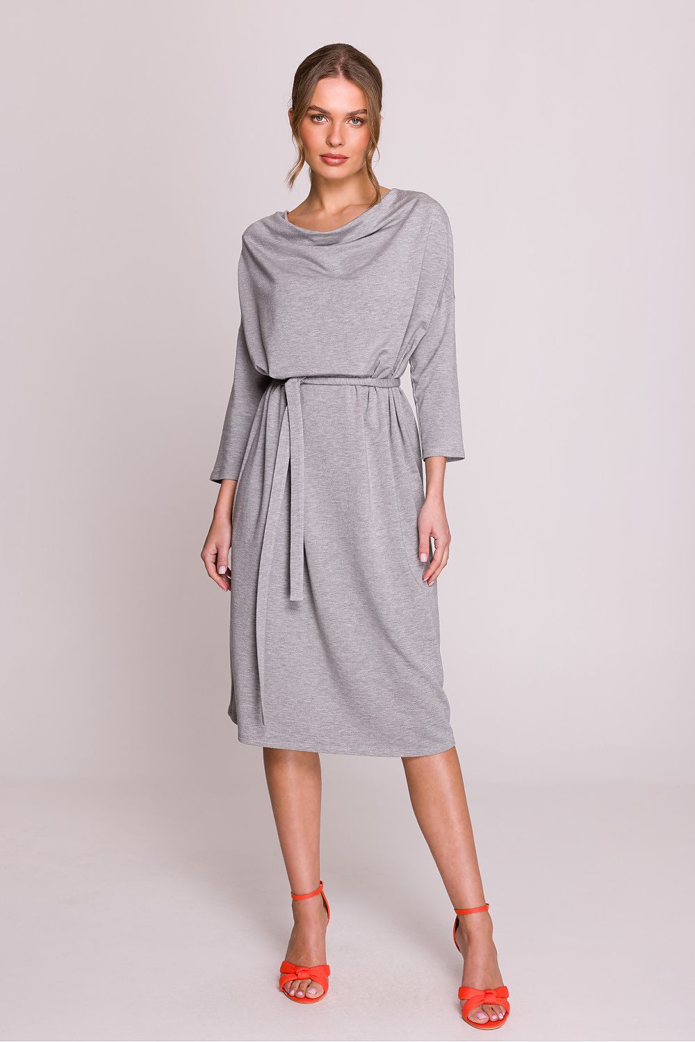 Close-up of Stylove oversized modal daydress fabric, showcasing the soft, breathable modal blend that provides ultimate comfort.