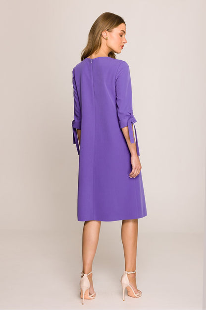Sophisticated knee-length Elegant A-Line Daydress by Stylove on a mannequin, highlighting its flattering A-line silhouette and chic design elements.