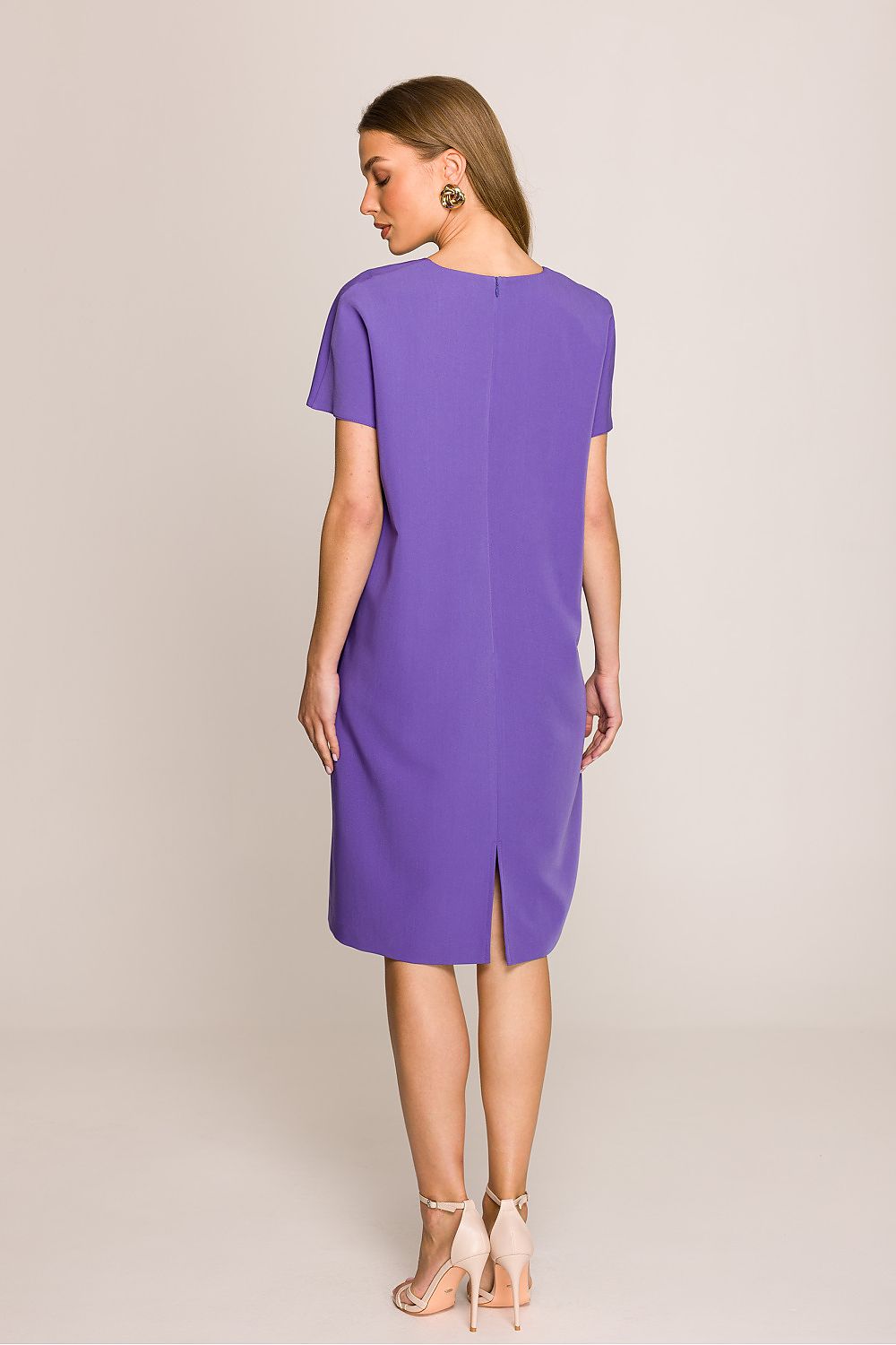 Stylove women's daydress fabric texture, illustrating the breathable polyester and viscose blend designed for comfort.
