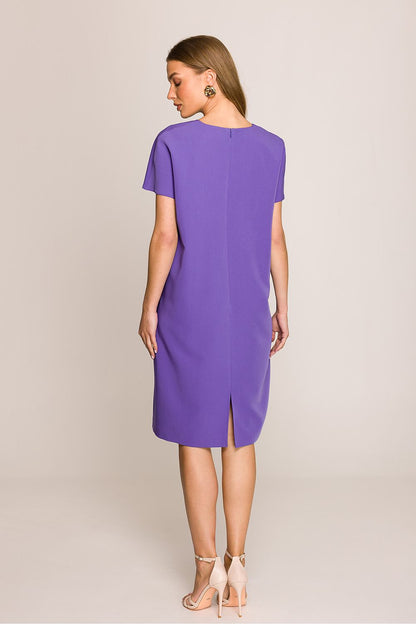 Stylove women's daydress fabric texture, illustrating the breathable polyester and viscose blend designed for comfort.
