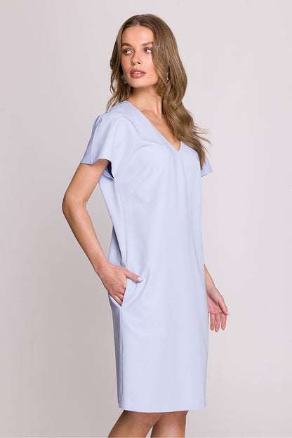 Stylove Women's Daydress with beautiful covered zipper detail at the back, epitomising luxury fashion.