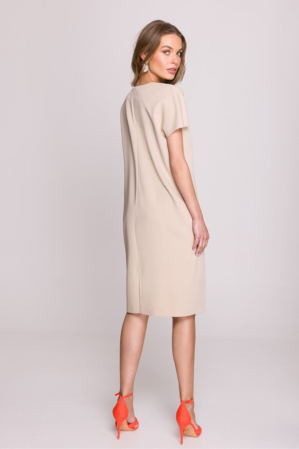 Stylove Women's V-Neck Daydress displayed in various sizes, emphasizing comfort and elegance for everyday wear.