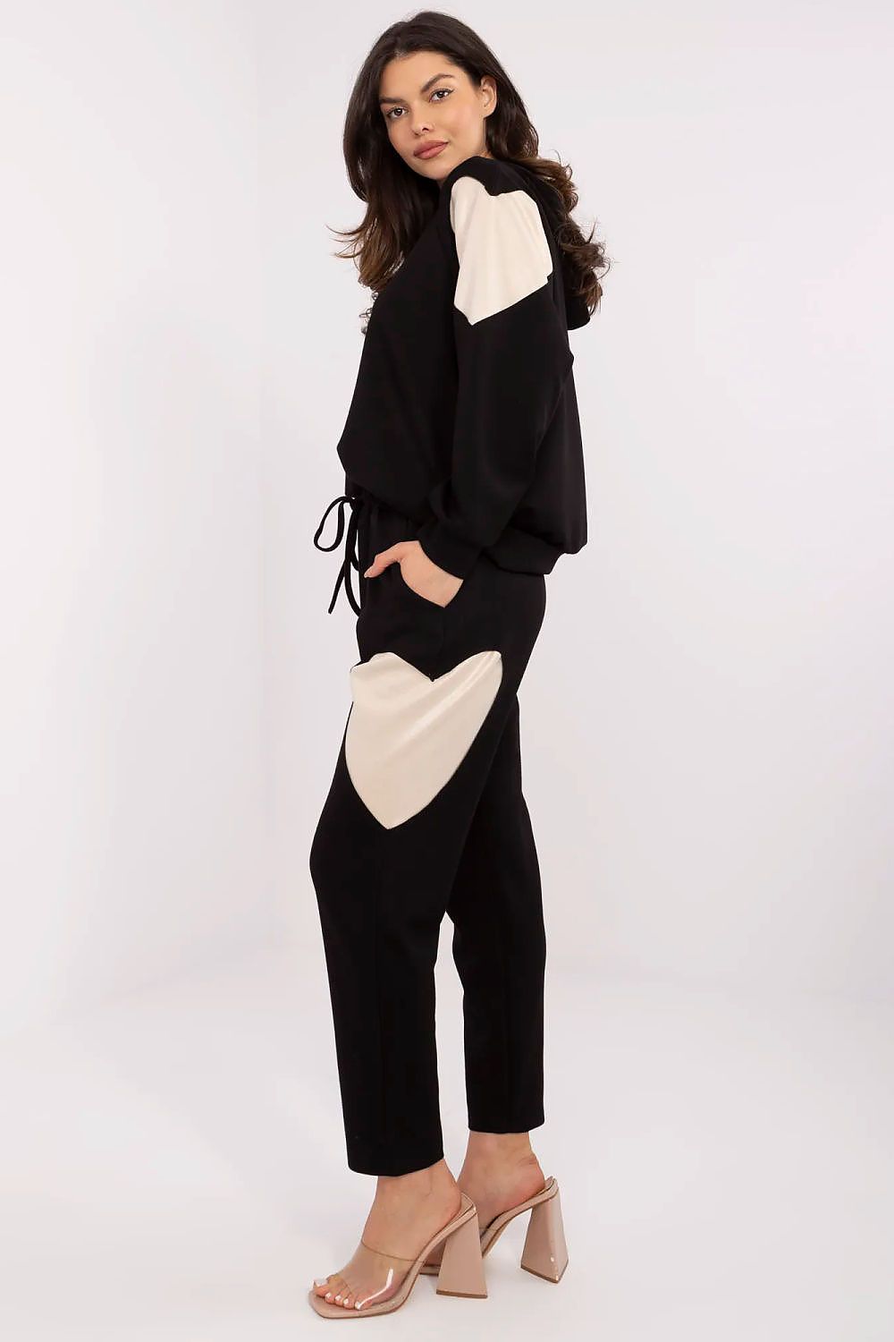 Italy Moda women's luxury tracksuit set featuring a stylish hoodie and high-waisted pants in soft cotton blend, perfect for everyday wear.
