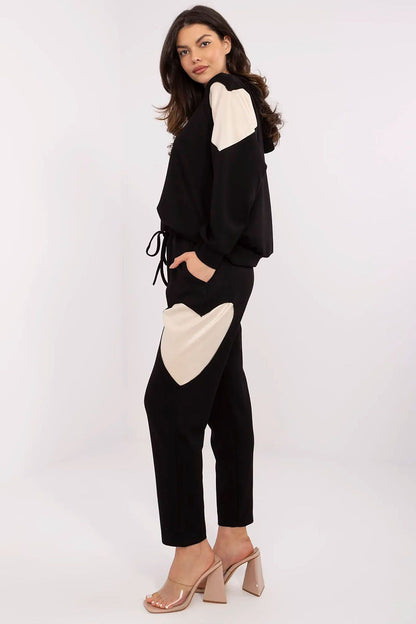 Italy Moda women's luxury tracksuit set featuring a stylish hoodie and high-waisted pants in soft cotton blend, perfect for everyday wear.