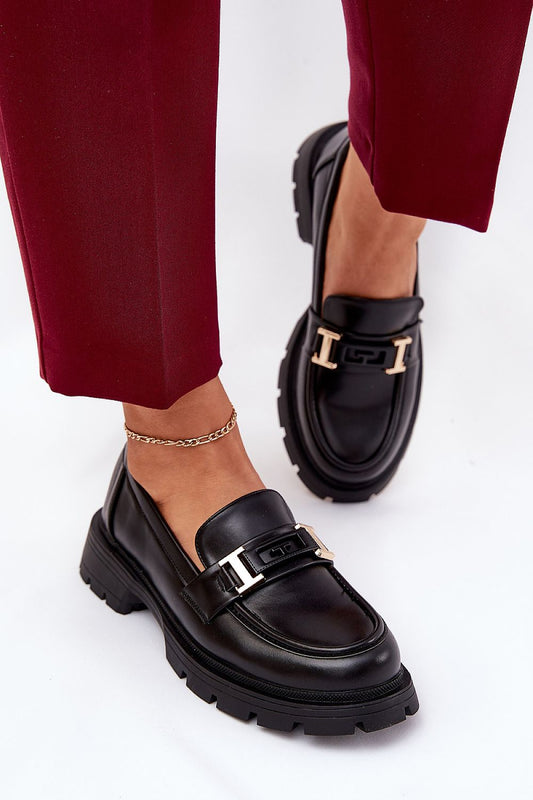 Elegant women's eco leather moccasin heel boots by Step in Style, featuring 5.5 cm height and unique decoration for a luxurious look.