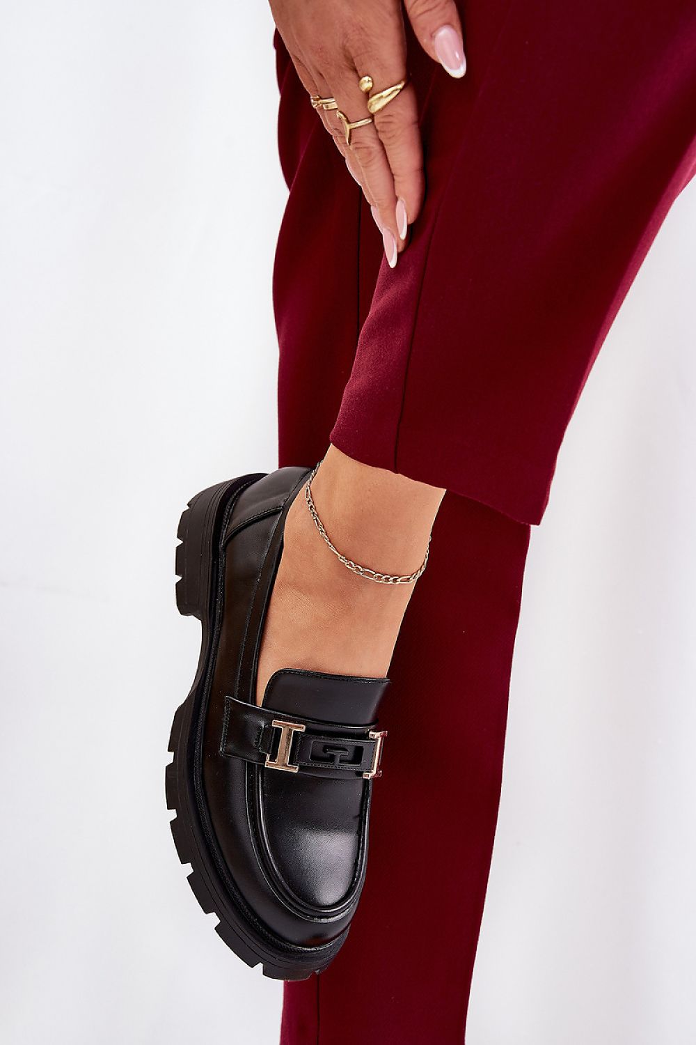 Elegant women's eco leather moccasin heel boots by Step in Style, featuring a 5.5 cm height and exquisite detailing for a luxurious everyday look.