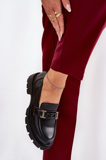 Elegant women's eco leather moccasin heel boots by Step in Style, featuring a 5.5 cm height and exquisite detailing for a luxurious everyday look.