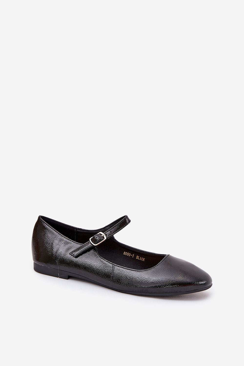 Stylish patent eco leather Women's Ballerina Flats from Step in style, featuring a beautiful minimalist design and comfortable fit, perfect for any upscale occasion.