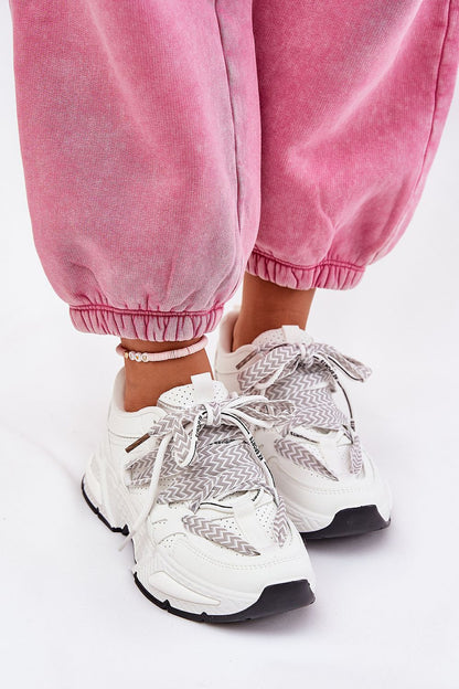 Elegant view of Step in Style women's eco leather sneakers with a 7 cm upper height and 3.5 cm platform, embodying luxury and comfort in sizing EU 36-41.