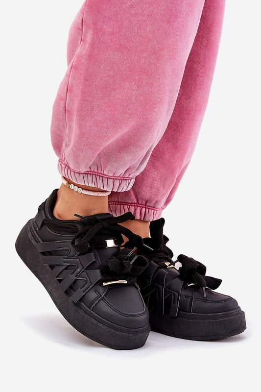 Luxury women's platform sneakers by Step in Style, crafted from synthetic leather with a foam insole for ultimate comfort and a stylish sporty look. Available in sizes EU 36-41.