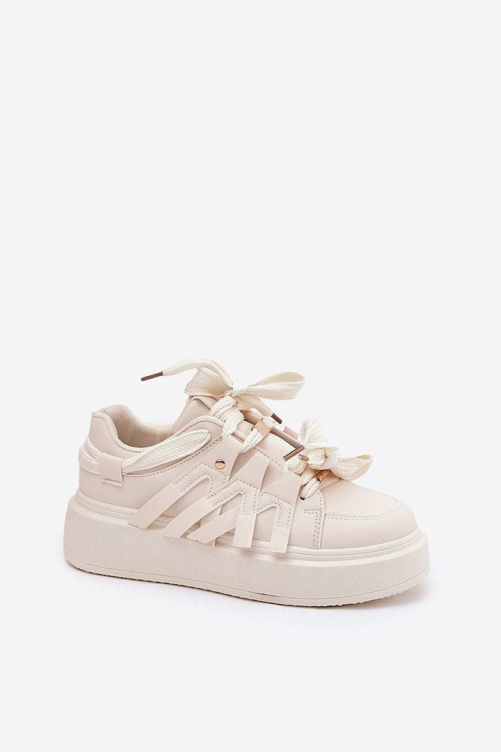 Step in Style luxury women's sneakers set against a stylish backdrop, emphasising their fashionable platform and comfort.