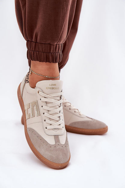 Luxury women's sports shoes from Step in Style, crafted from natural leather and suede, available in EU sizes 36-40. Featuring rounded toes and a stiffened heel for enhanced stability, ideal for both sporty and casual outfits.