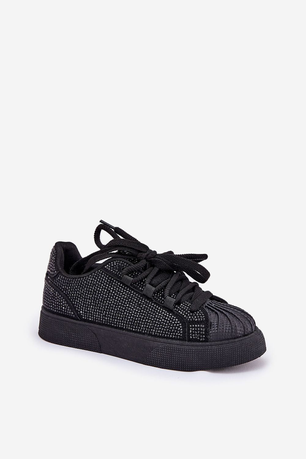 Women's Fashionable Eco-Friendly Platform Sneakers featuring elegant zircon details by Step in Style, designed for comfort with ecological suede and foam insole.