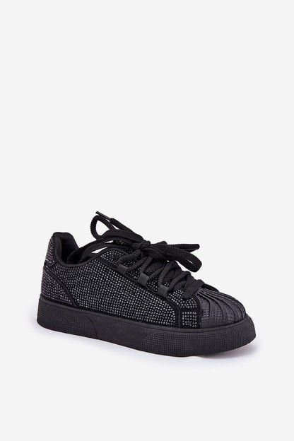 Women's Fashionable Eco-Friendly Platform Sneakers featuring elegant zircon details by Step in Style, designed for comfort with ecological suede and foam insole.