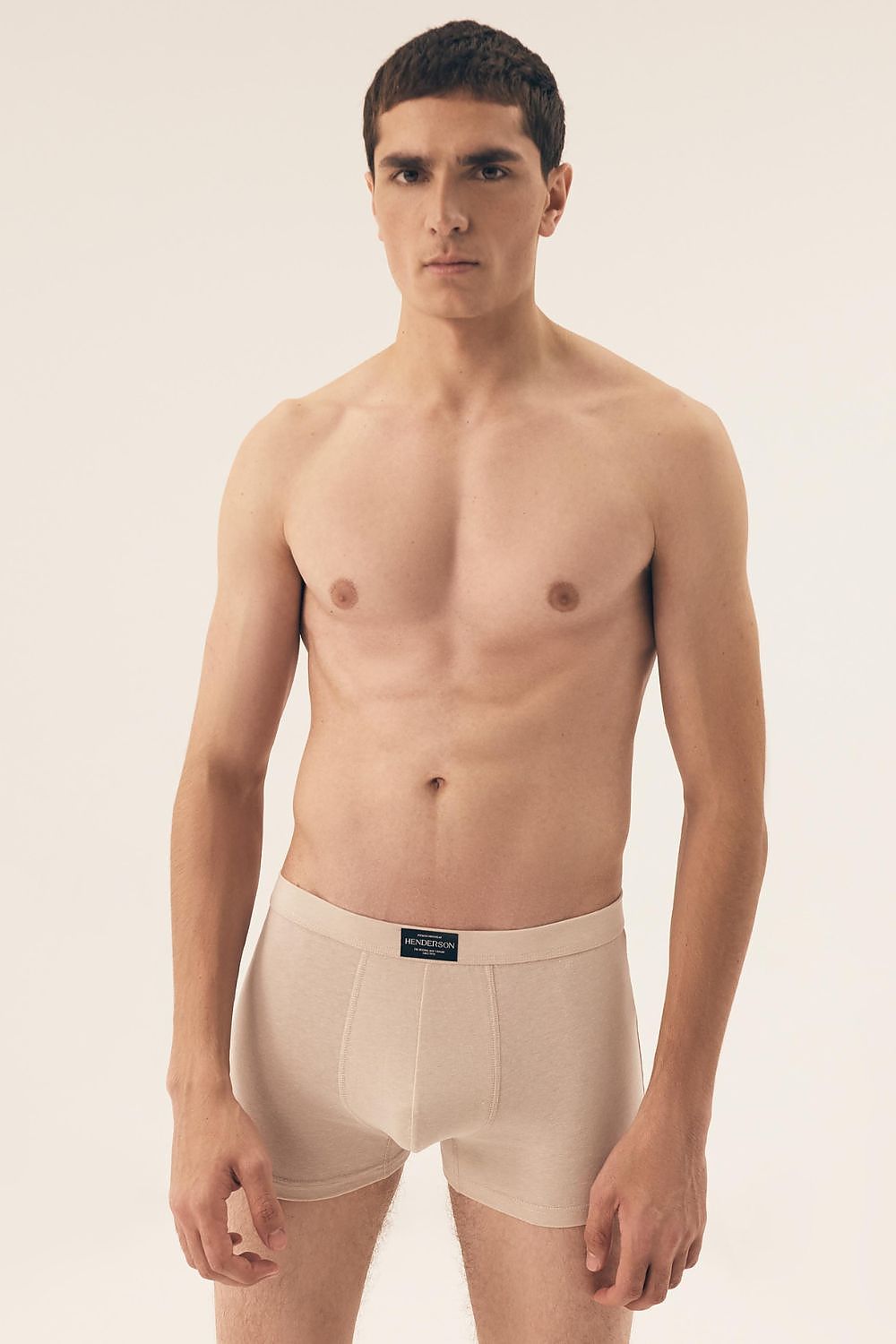 Elegant Henderson boxer shorts in sophisticated navy blue, designed for style and comfort, perfect for the discerning gentleman.