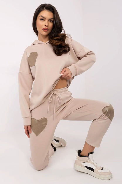 Italy Moda Women's Casual Tracksuit Set featuring high-waisted pants and side pockets, designed for ultimate comfort and sophisticated styling.