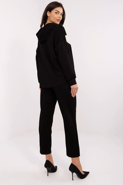 Italy Moda women's tracksuit pants showcasing side slip pockets and a high waist design in soft viscose blend.