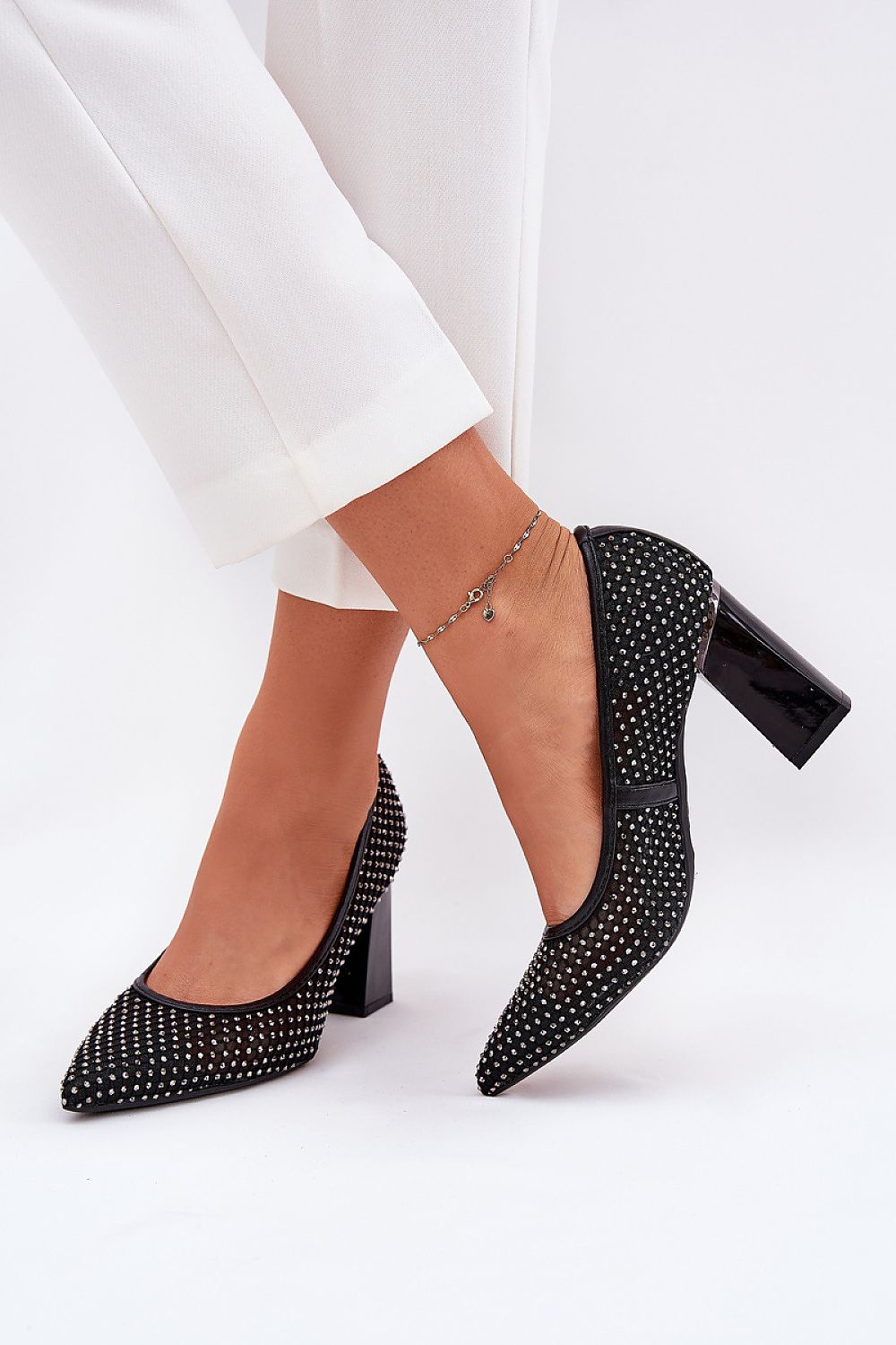 Vinceza elegant block heel pumps with an 8.5cm heel, a perfect blend of fashion and comfort, offered by Step in Style.