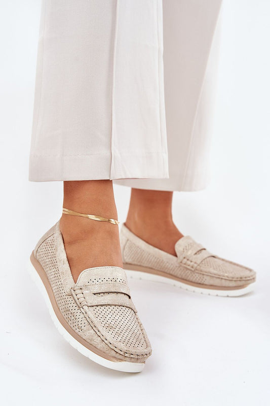 Elegant women's eco-leather moccasins by Step in Style, featuring a 1.5cm platform height for added sophistication and rounded toes for a feminine touch, ideal for luxurious everyday wear.