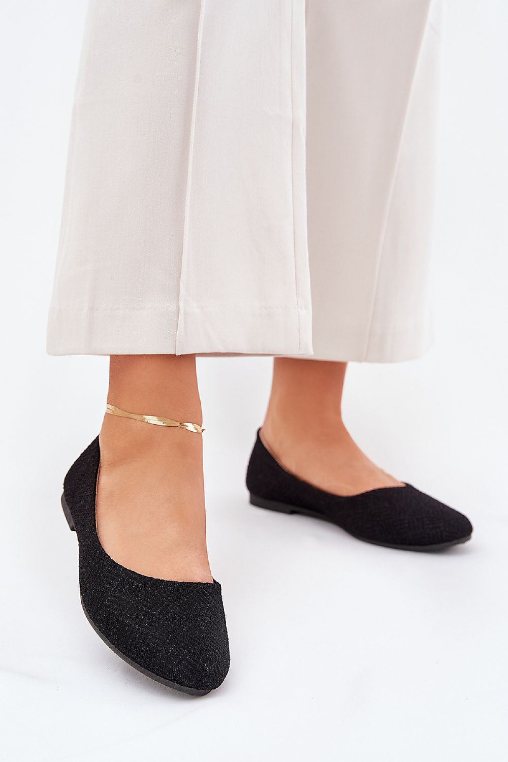 Luxury women's ballet flats by Step in Style, featuring elegant sequin detail and eco leather insole, perfect for stylish everyday wear.