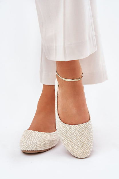 Luxury women's ballet flats with sequin detail, comfortable eco leather insole by Step in Style, perfect for everyday elegance.