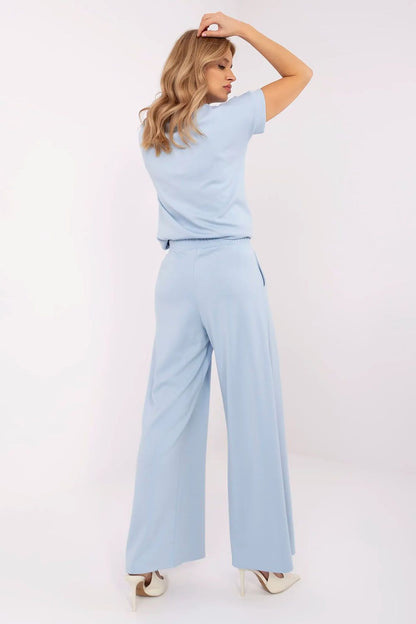 Relevance luxurious palazzo tracksuit trousers with practical side pockets and a trendy oversized fit, ideal for stylish everyday wear.