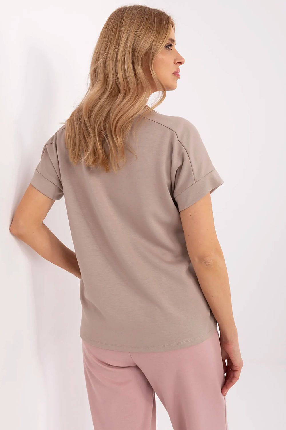 Chic and sophisticated casual classic blouse for women by Relevance, featuring a comfortable fit in a soft viscose-polyester blend, perfect for pairing with skirts or trousers.