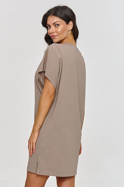 Stylish Makadamia Cotton Daydress for Women in EU sizes 36/38 to 44/46, ideal for casual and formal summer occasions.