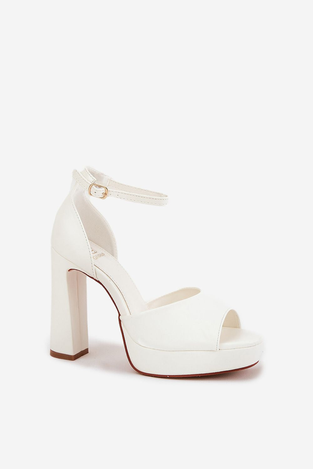 Chic design of Step in Style's Eco Leather Heel Sandals for women, featuring adjustable strap and perfect fit for EU sizes 36-41.