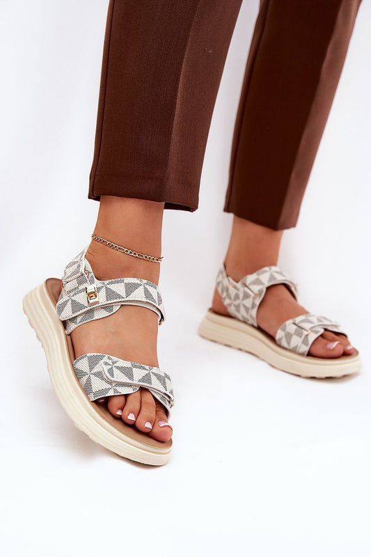 Elegant women's sandals by Step in Style featuring a chic velcro closure and a comfortable footbed, perfect for warm summer days.