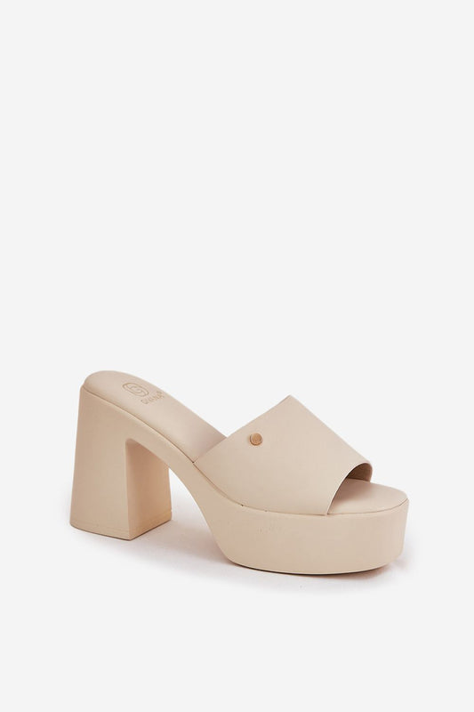 Step in Style Eco Leather Women's Sandals with a sophisticated 10 cm heel, designed for comfort and elegance.