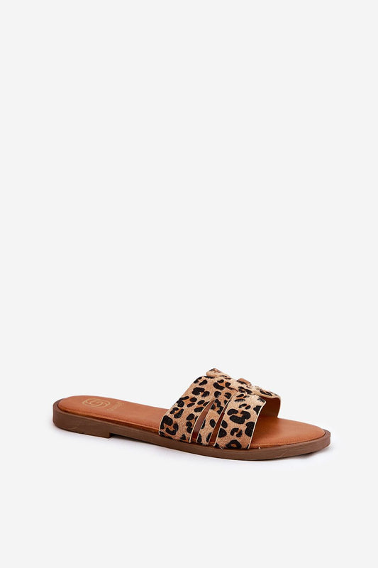 Elegant women's flip-flops with cutouts in synthetic material by Step in Style, showcasing a luxurious design perfect for warm days.