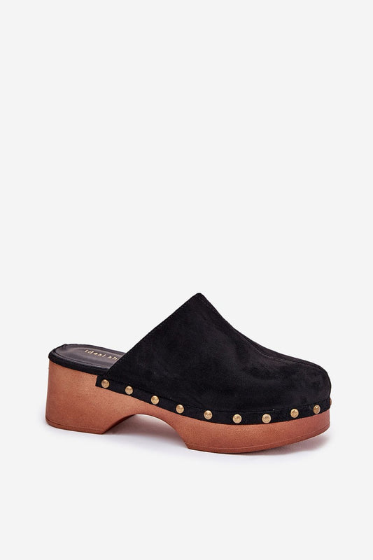 Elegant Eco Suede Clogs for Women from Step in Style showcasing comfort with a soft eco leather insole and fashionable design.