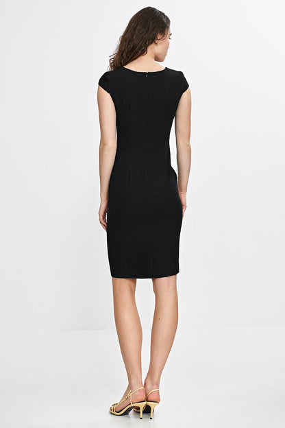 Stylish pencil skirt of Nife elegant daydress that flatters the feminine silhouette.