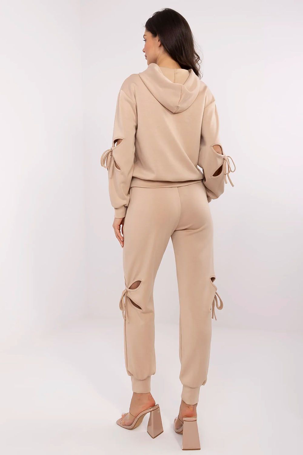 Luxury women's tracksuit set by NM, made of viscose, polyester, and elastane for ultimate comfort and style, available in EU size 0.